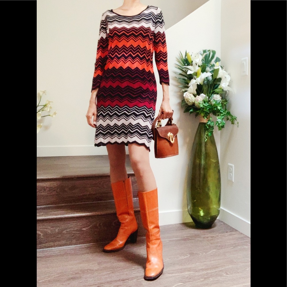 Fall Rayon Knit Mini Dress - Picture 2 of 7